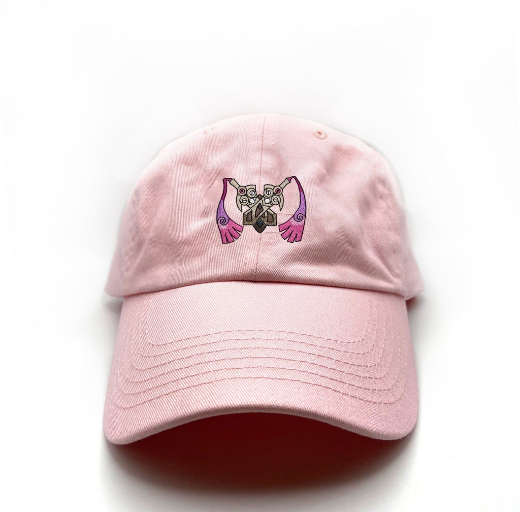 Doublade Dad Hat | dad hat white template final | lt pink