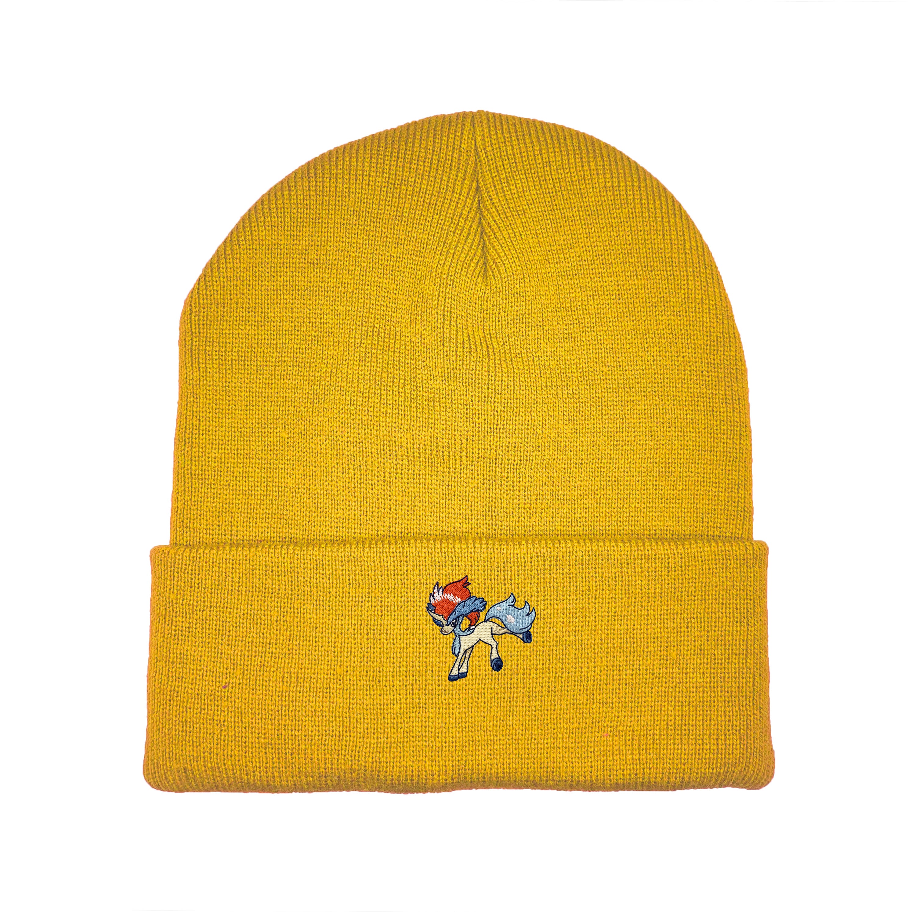 Keldeo Beanie | beanie white background final | gold