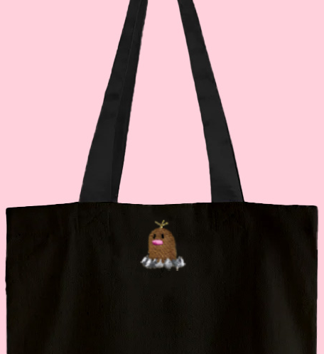 diglett tote bag