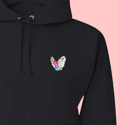 butterfree pink hoodie