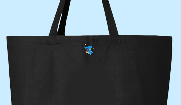 gibble shiny tote bag