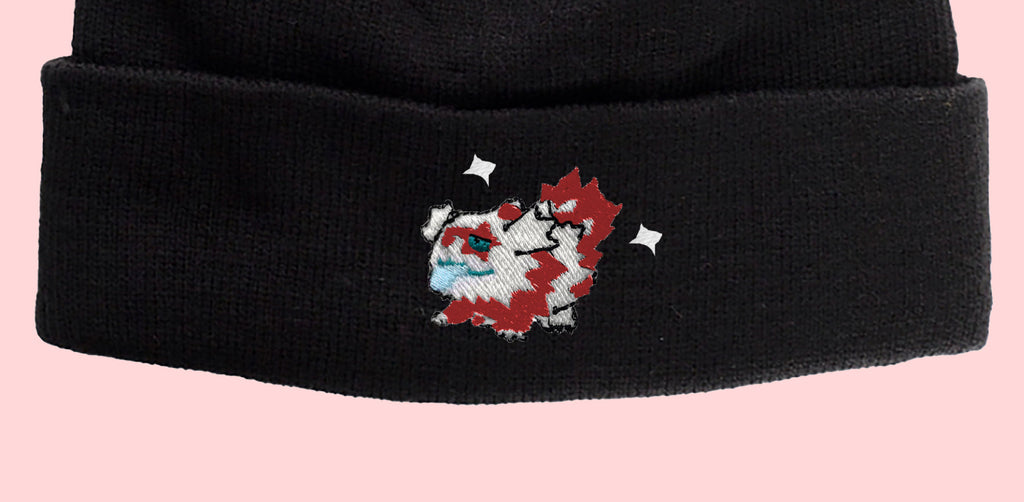 zigzagoon shiny beanie