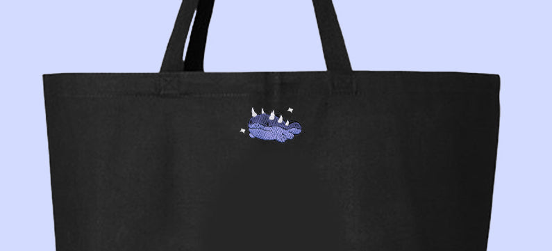 clodsire spiked shiny tote bag