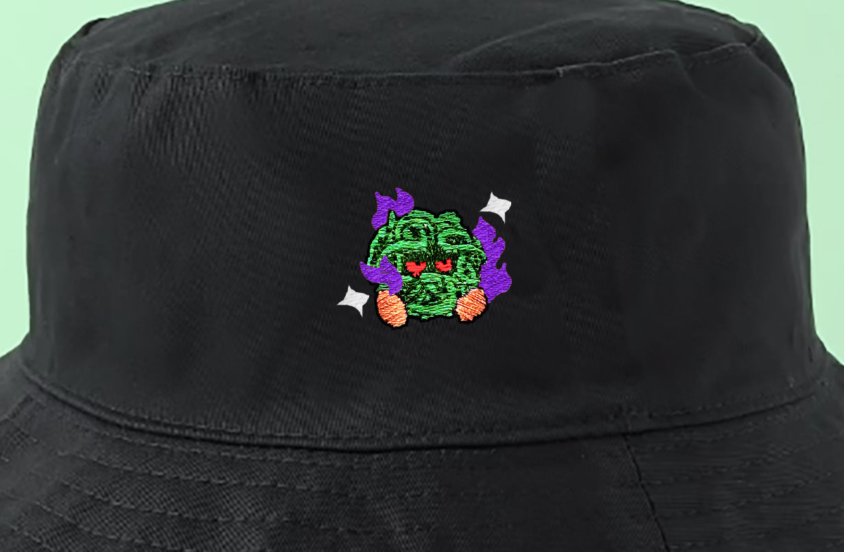 tangela shadow shiny bucket hat