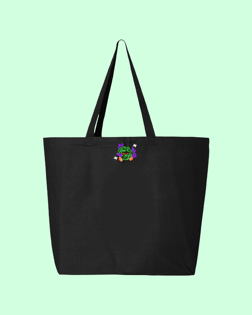 tangela shadow shiny tote bag