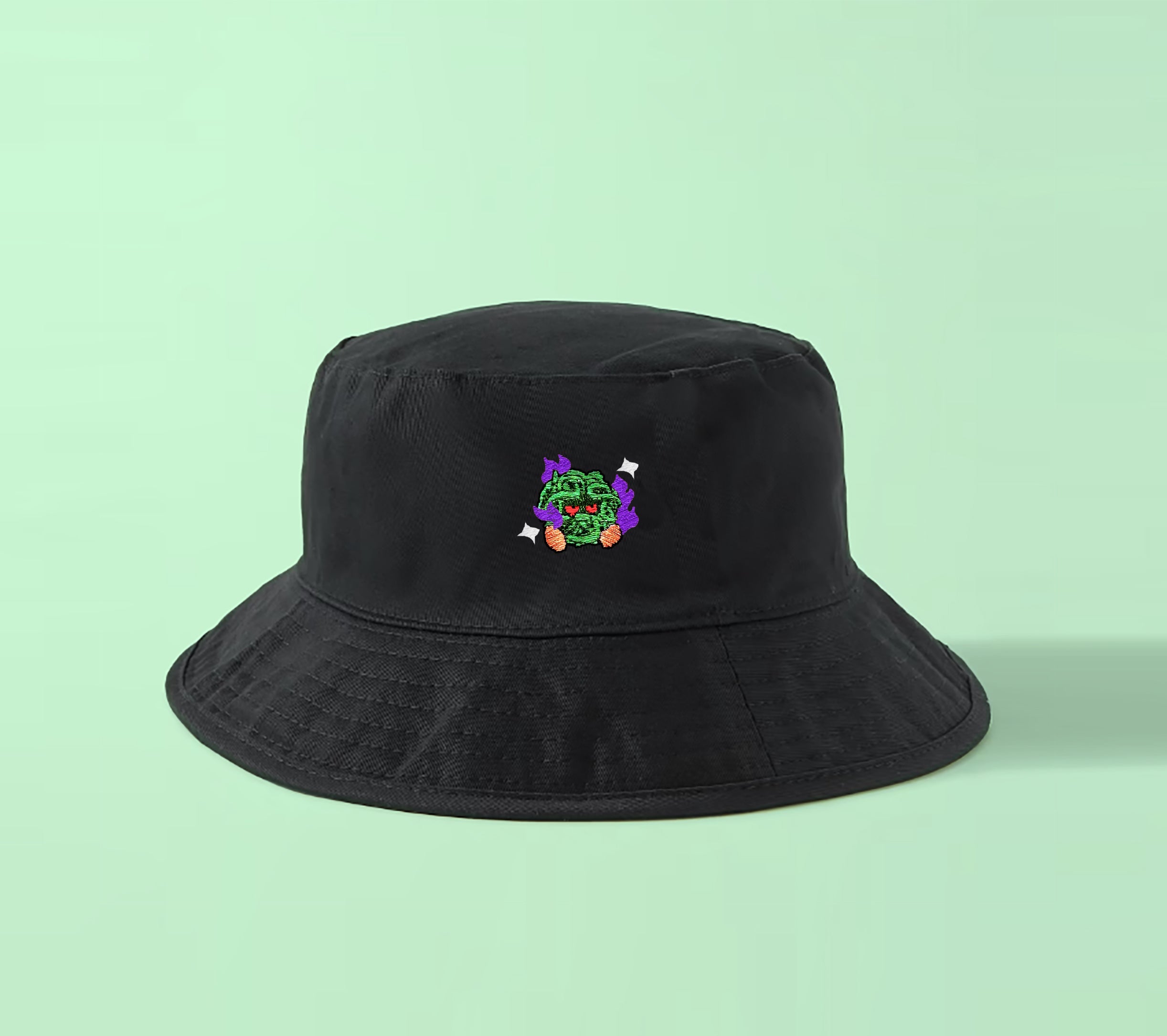 tangela shadow shiny bucket hat