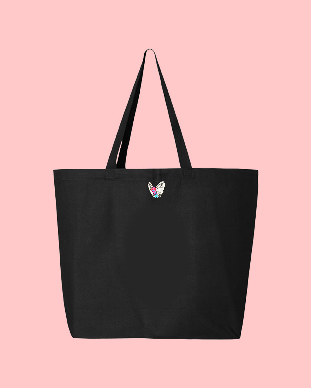 butterfree pink tote bag