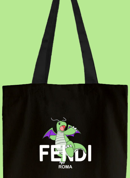 dragonite designer tote bag