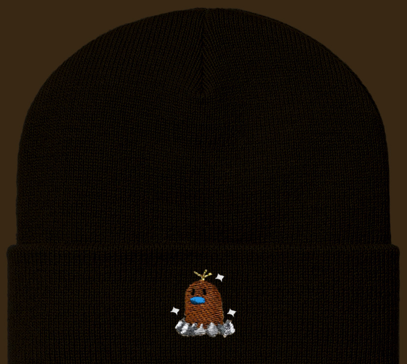 diglett shiny beanie
