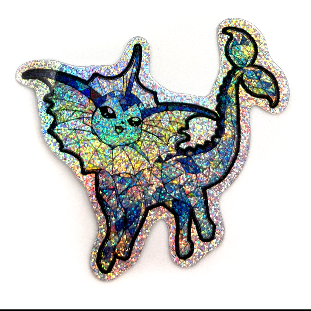Prism Vaporeon 2.5" Pixie Dust Vinyl Sticker