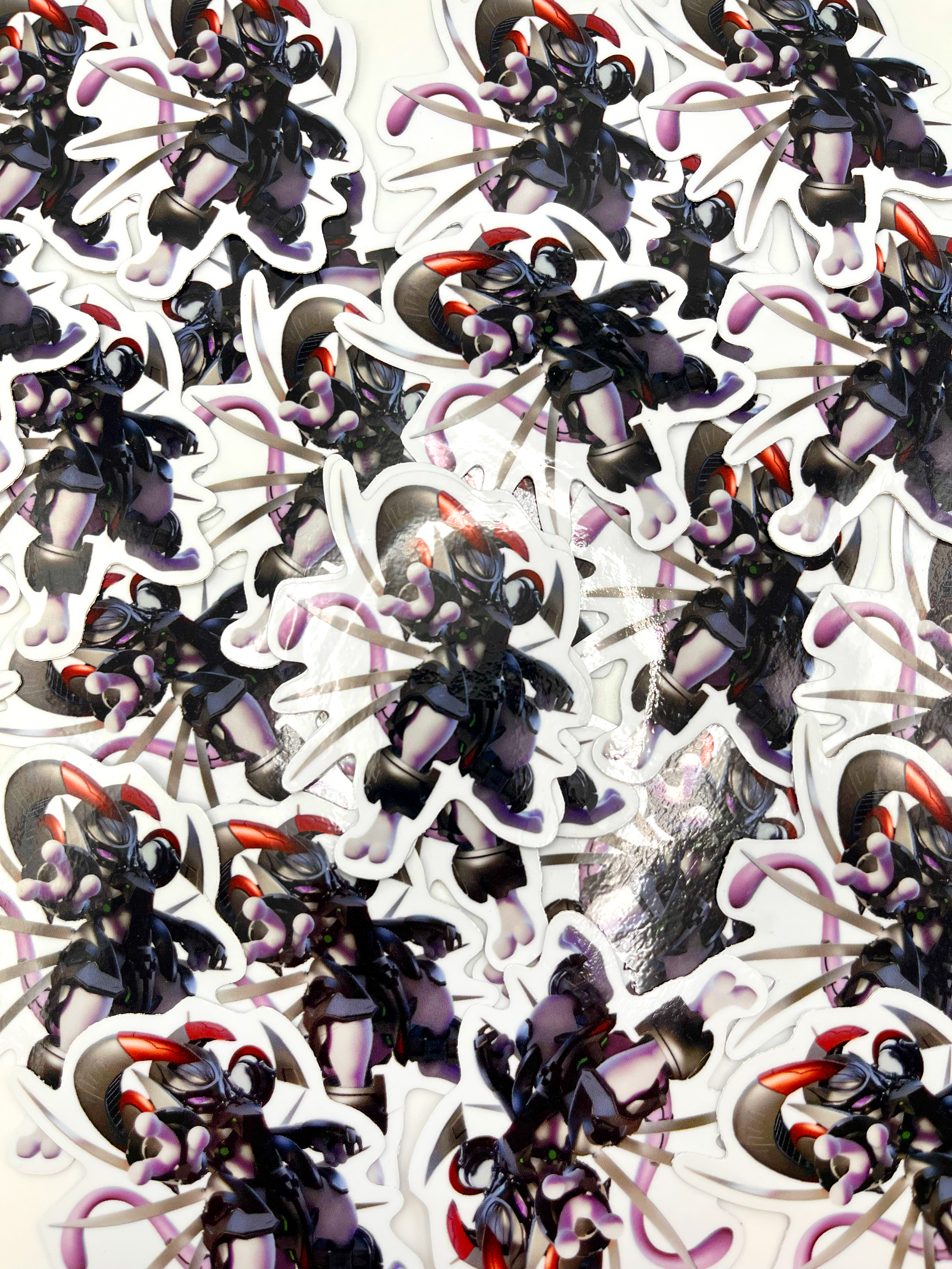 Armored Mewtwo 2" Vinyl Sticker
