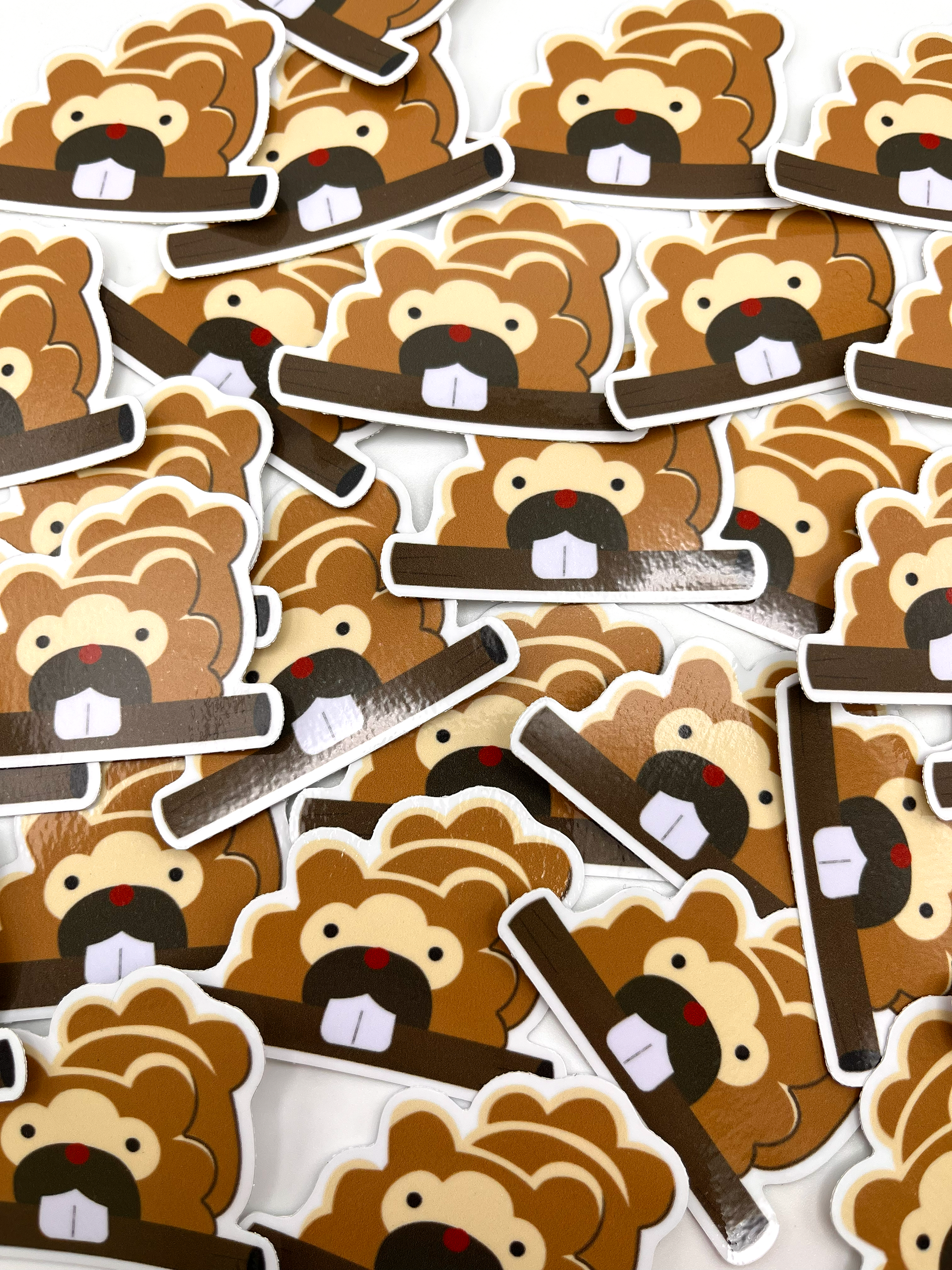 Bidoof Log 2" Vinyl Sticker