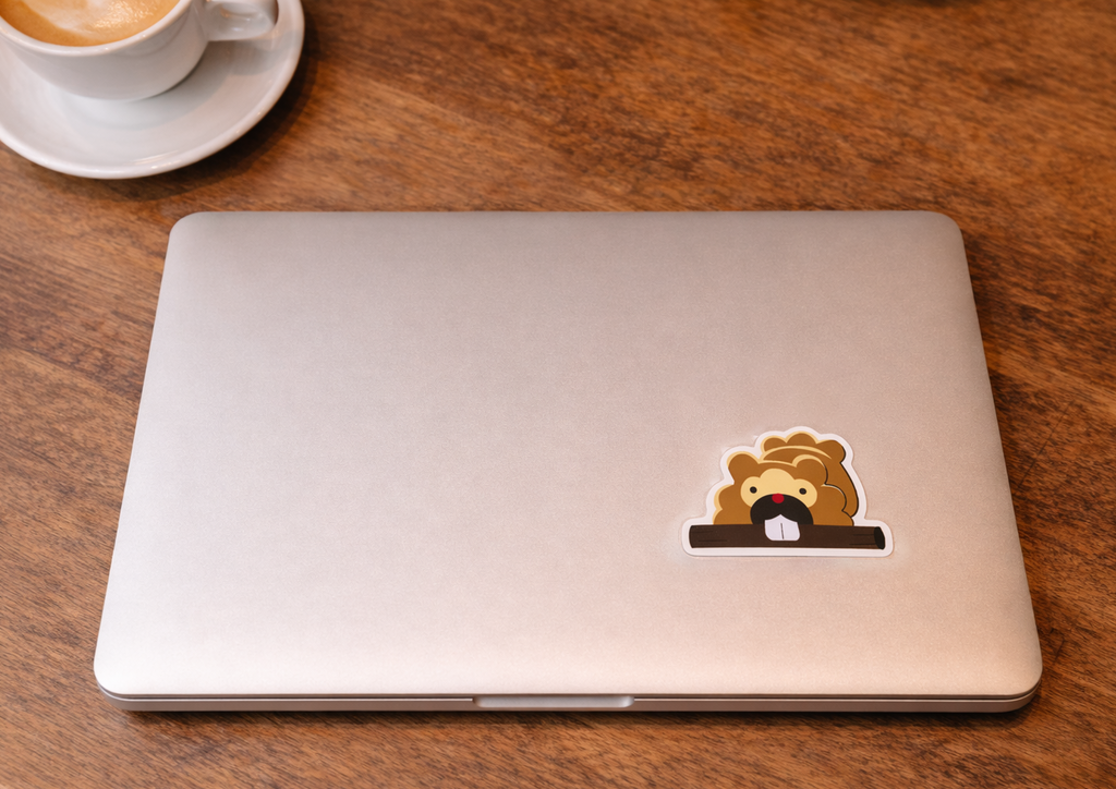 Bidoof Log 2" Vinyl Sticker