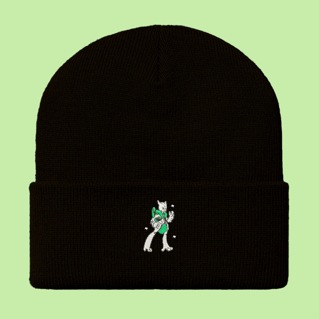 mewtwo mega x shiny beanie