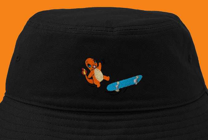 charmander sk8 bucket hat