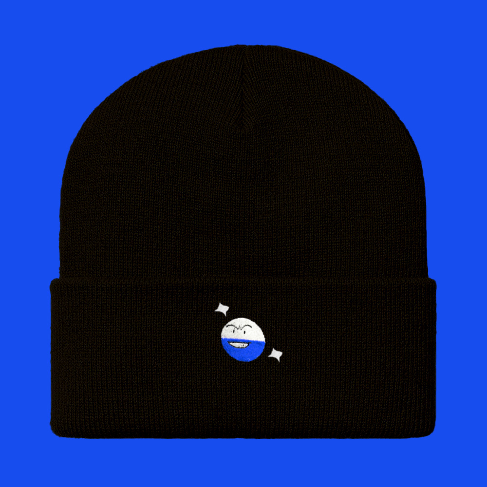 electrode shiny beanie