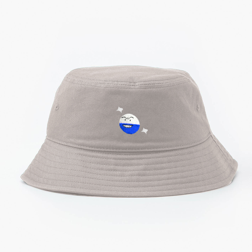 electrode shiny bucket hat