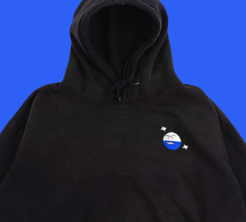 electrode shiny hoodie