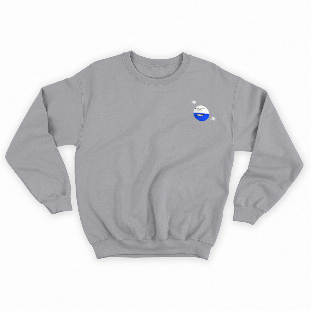 electrode shiny sweatshirt