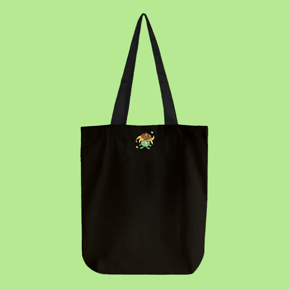 gloom shiny tote bag