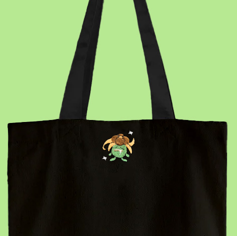 gloom shiny tote bag