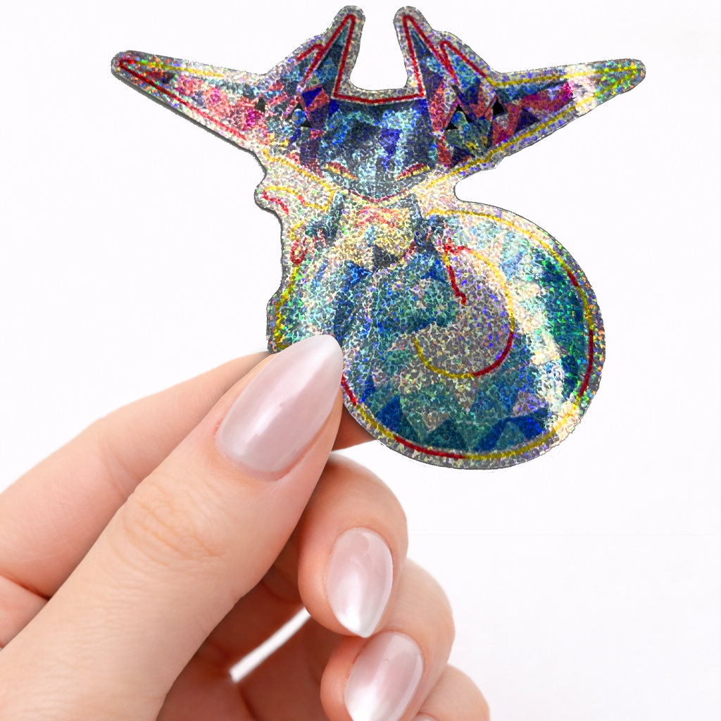 Prism Dragapult 2.5" Pixie Dust Vinyl Sticker