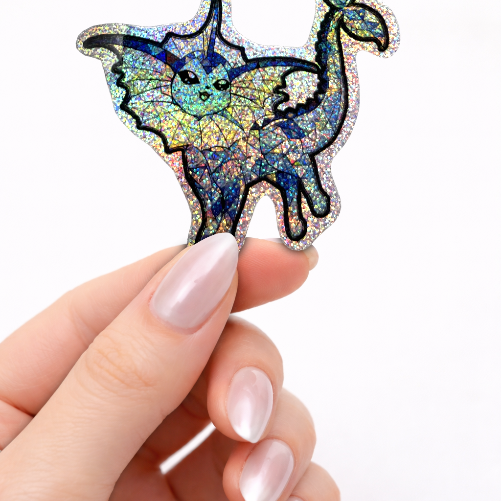Prism Vaporeon 2.5" Pixie Dust Vinyl Sticker
