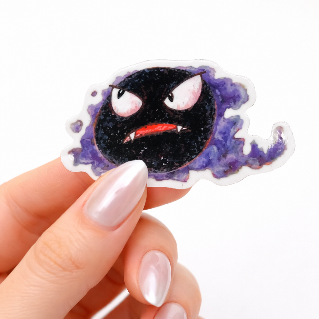 Gastly 2" Vinyl Sticker