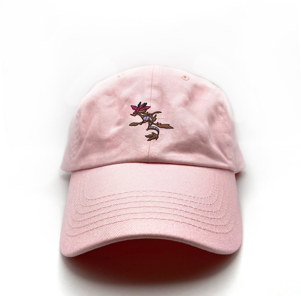 Dragalge Dad Hat | dad hat white template final | lt pink