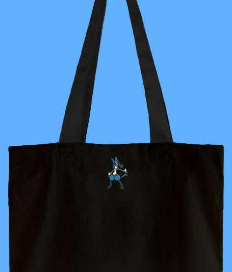 lucario tote bag
