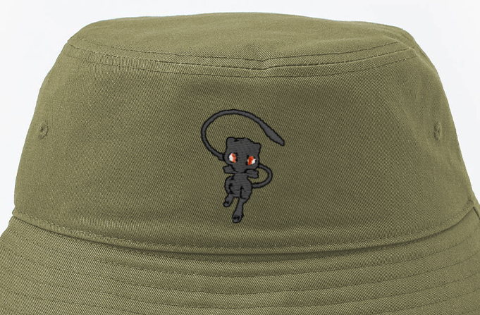 mew card shadow bucket hat
