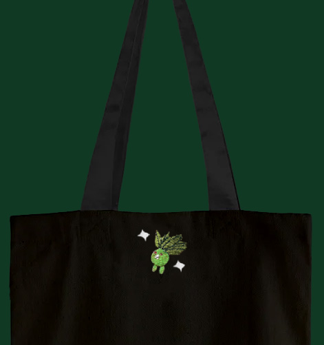 oddish shiny tote bag
