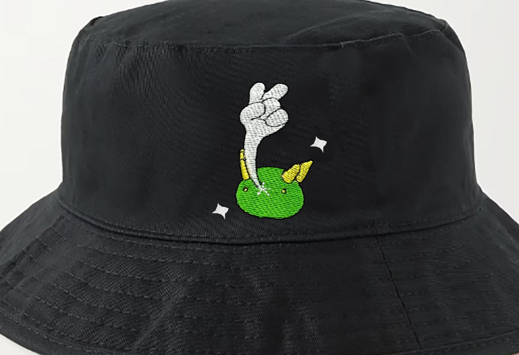 pyukumuku shiny bucket hat