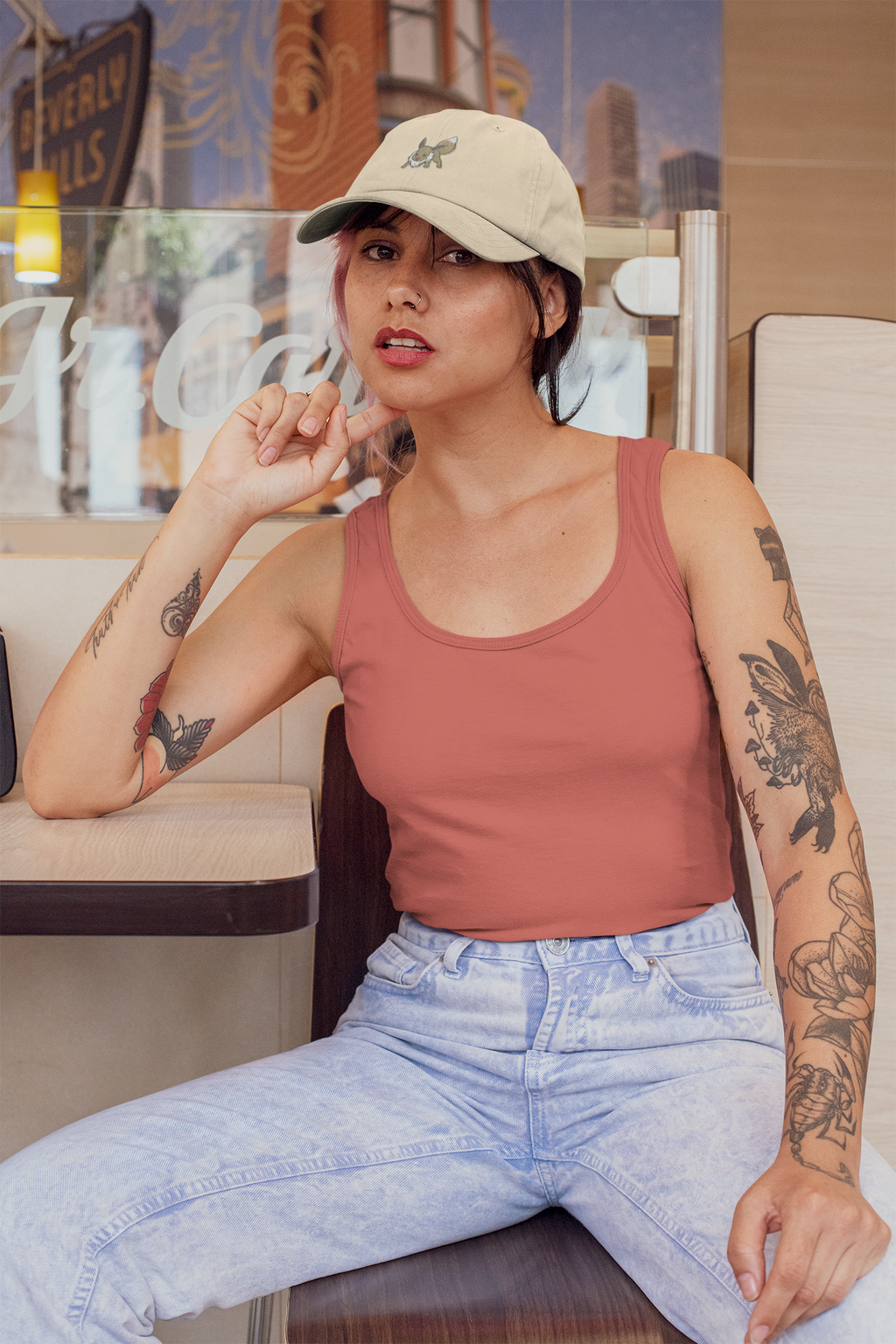 Eevee Embroidered Dad Hat