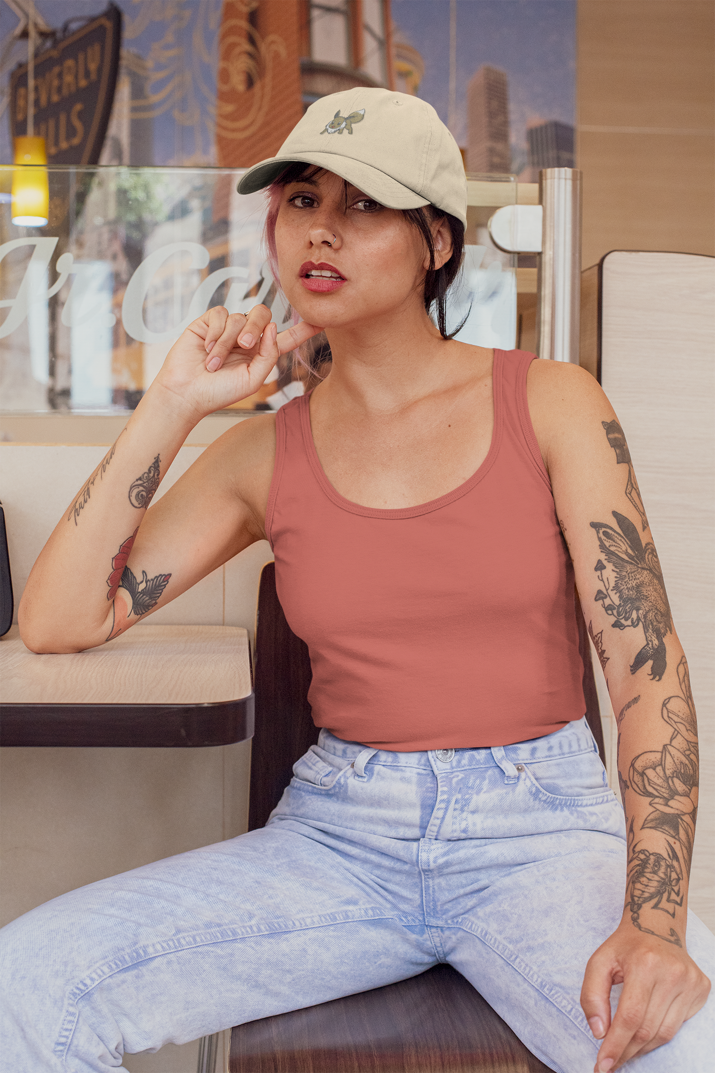Eevee Embroidered Dad Hat