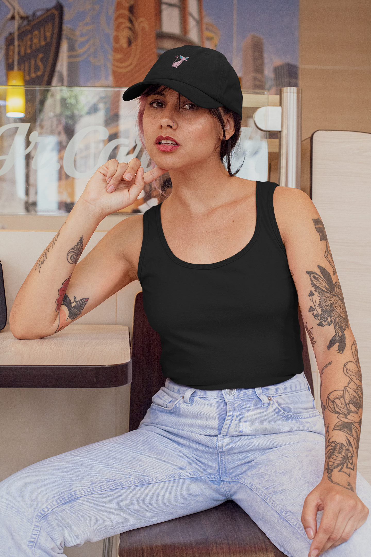 Espeon Embroidered Dad Hat