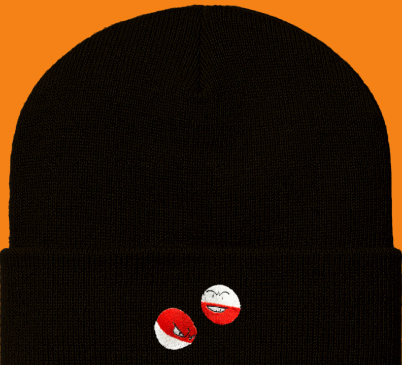 voltorb and electrode beanie