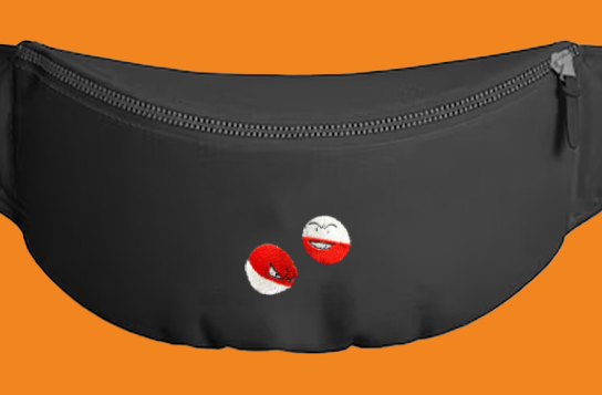 voltorb and electrode fanny pack