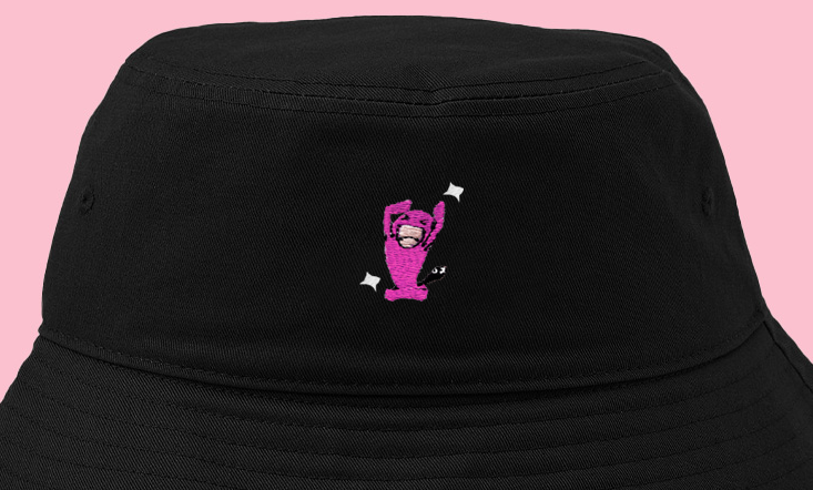wobbufett shiny bucket hat